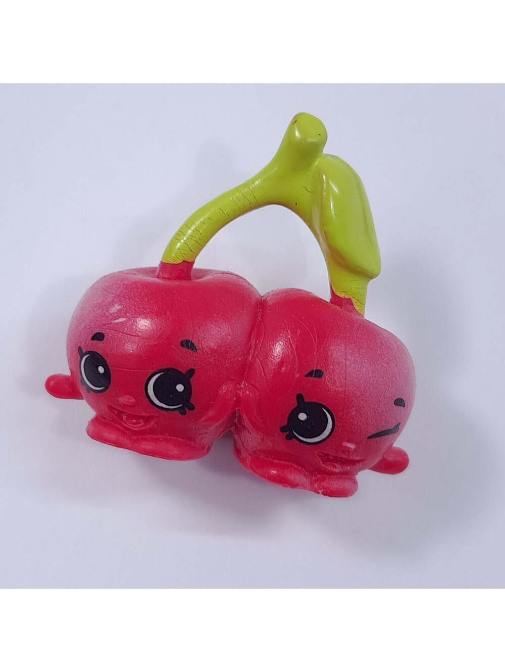 Shopkins Cheeky Cherries Red #4-004 Cherry Red Pink figurine toy Season 4 fruit